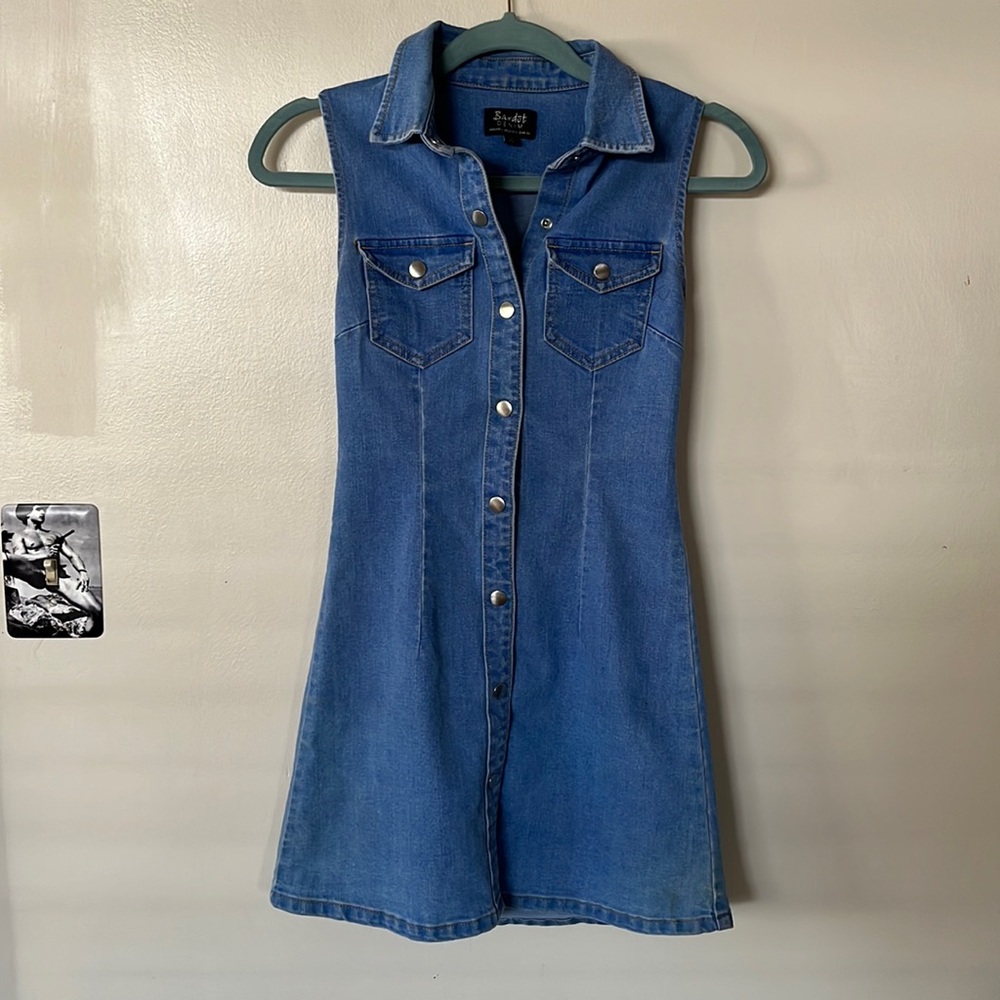 Bardot denim from kookai mini dress size small